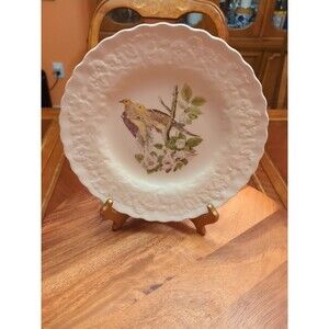 Alfred Meakin Birds of America - Embossed Floral Dinner Plates No 17 & No 18